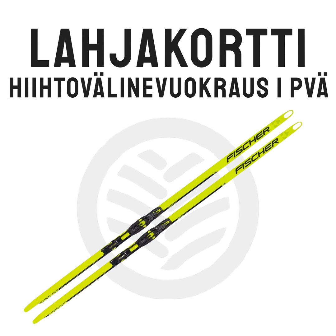 LAHJAKORTTI / HIIHTOVÄLINEIDEN VUOKRAUS 1 PVÄ
