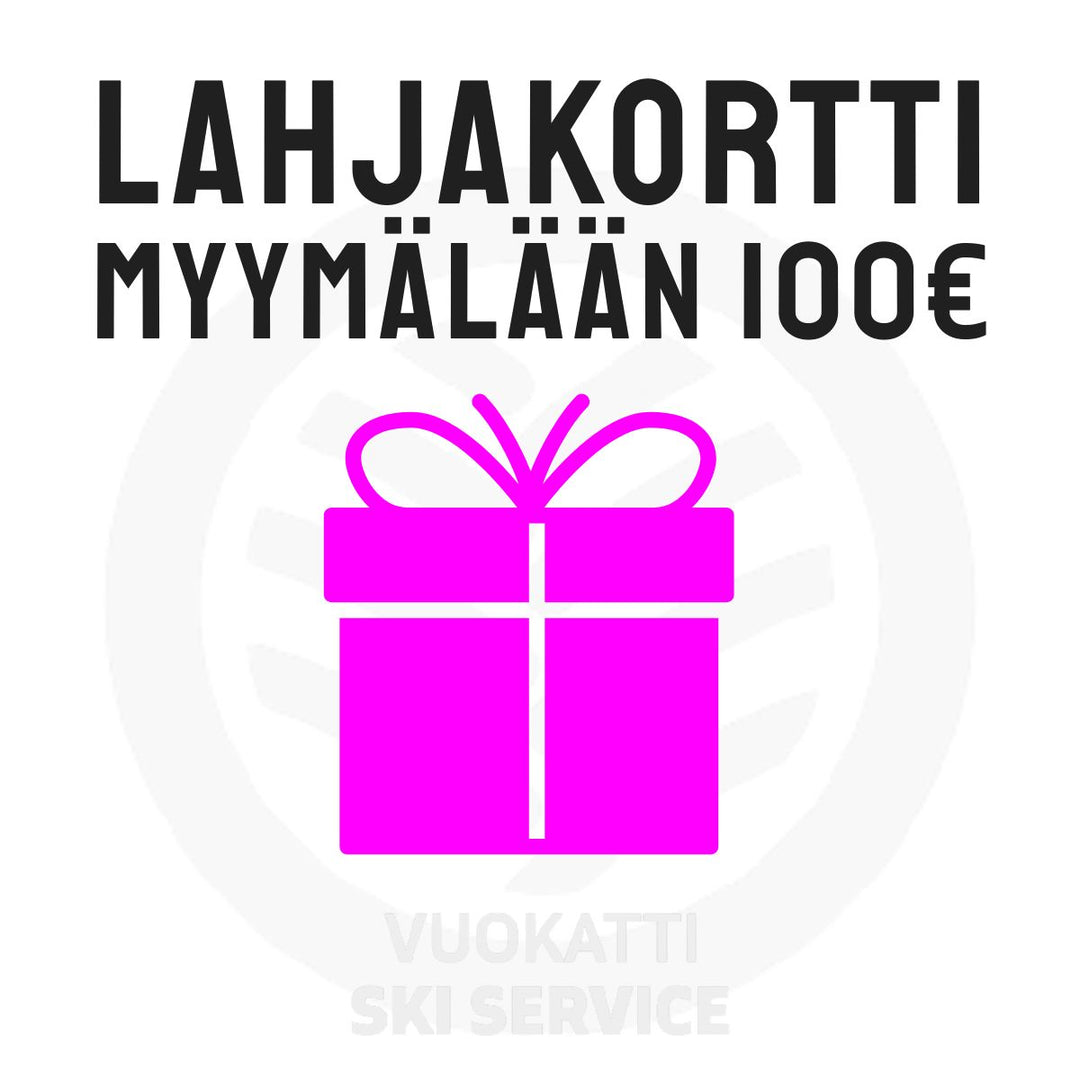LAHJAKORTTI MYYMÄLÄÄN 100€