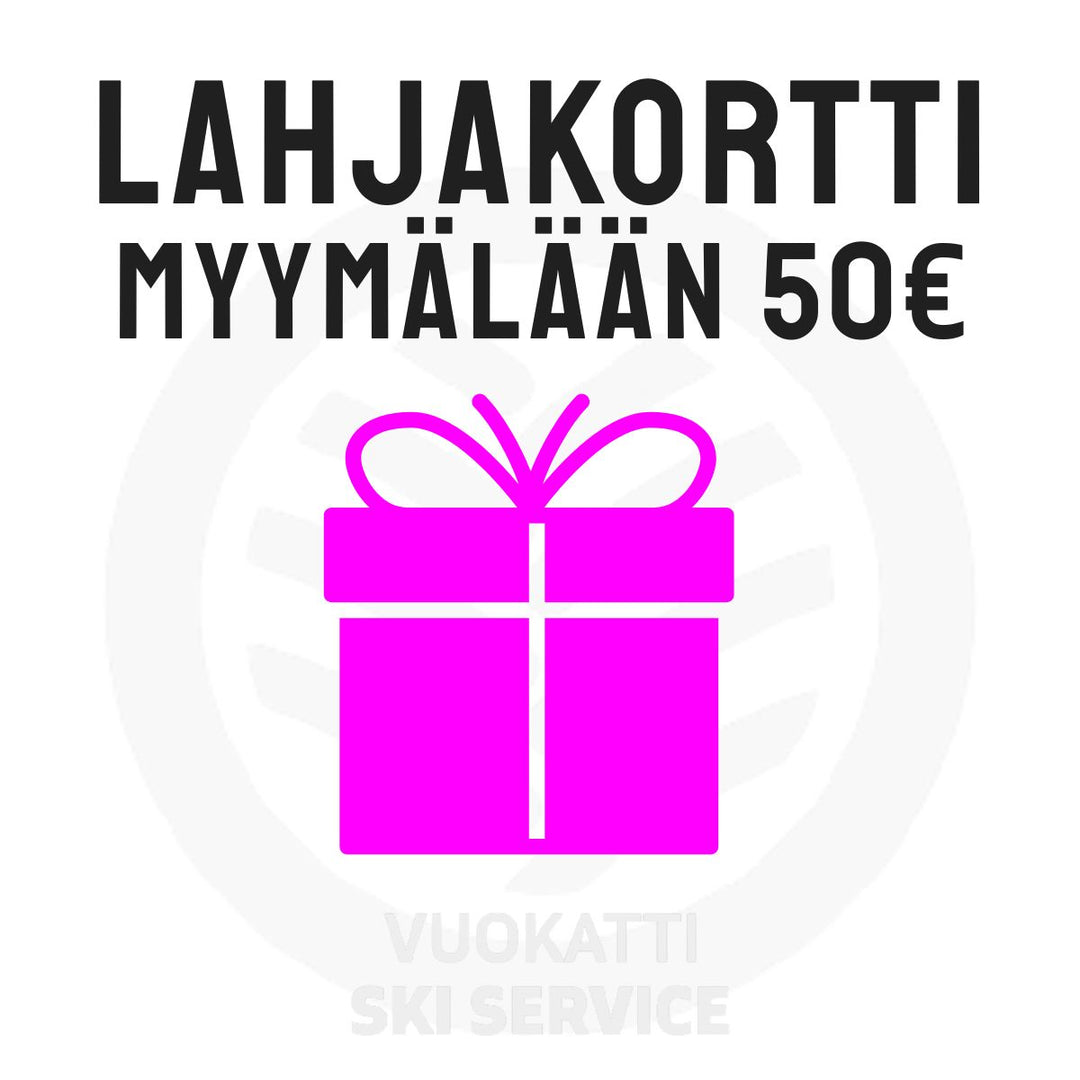 LAHJAKORTTI MYYMÄLÄÄN 50€